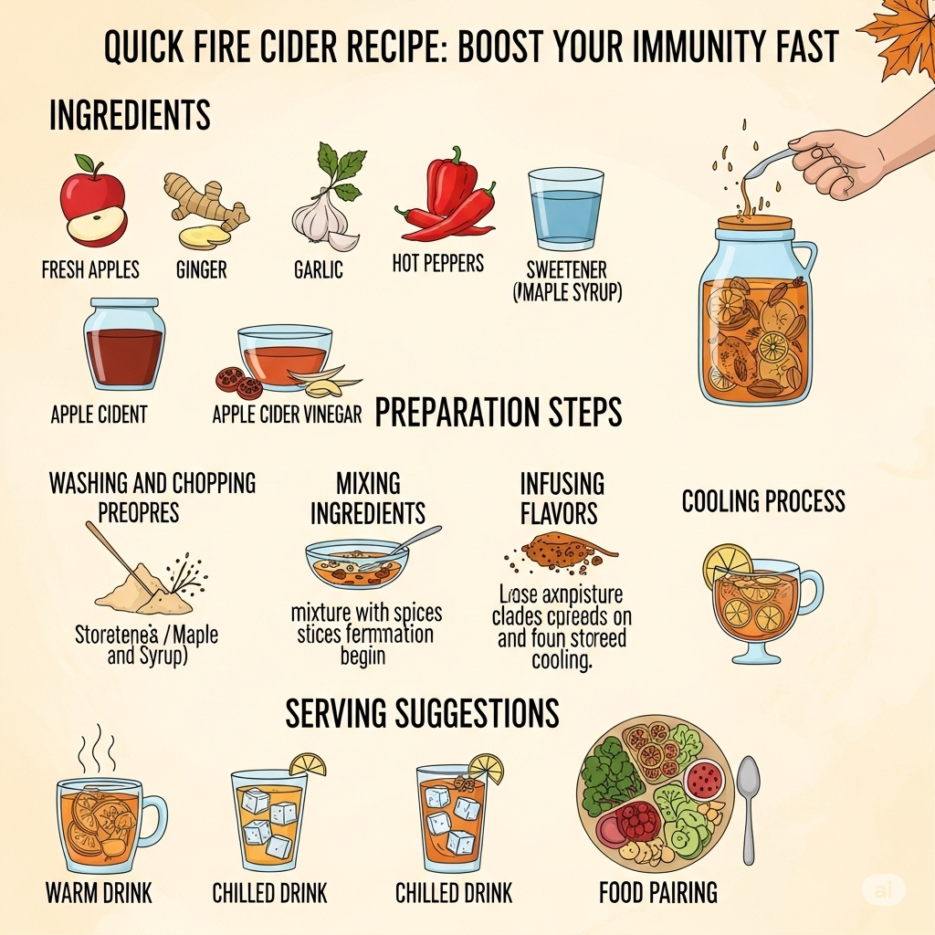 Quick Fire Cider Recipe: Boost Your Immunity Fast 4 Quick Fire Cider Recipe: Total process