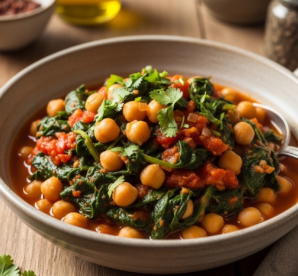 Chickpea And Spinach Stew